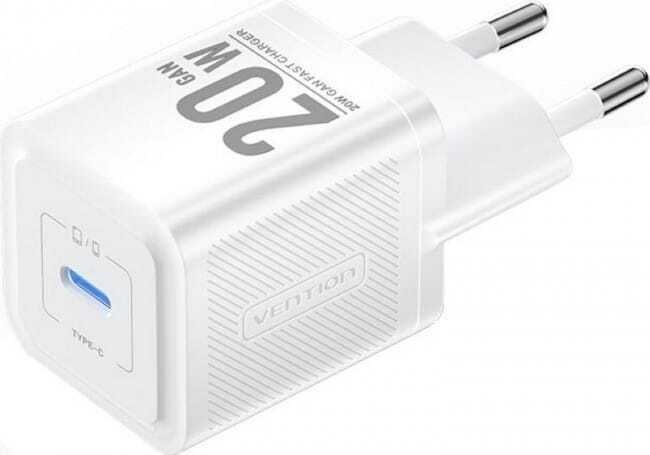 Karikues muri Vention GaN, 20W, USB C PD3.0 QC3.0, i bardhë