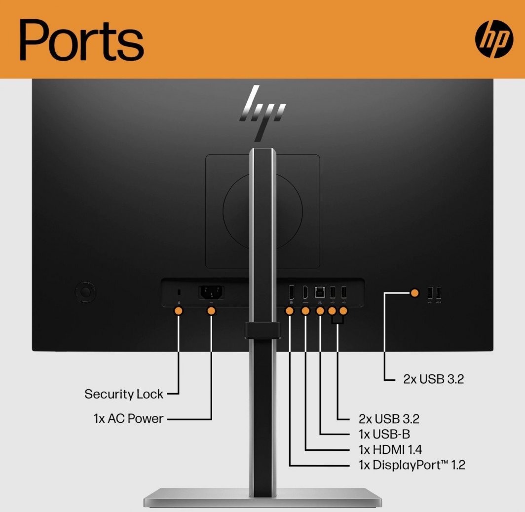 Monitor HP E27 G5, 27", Full HD, i zi