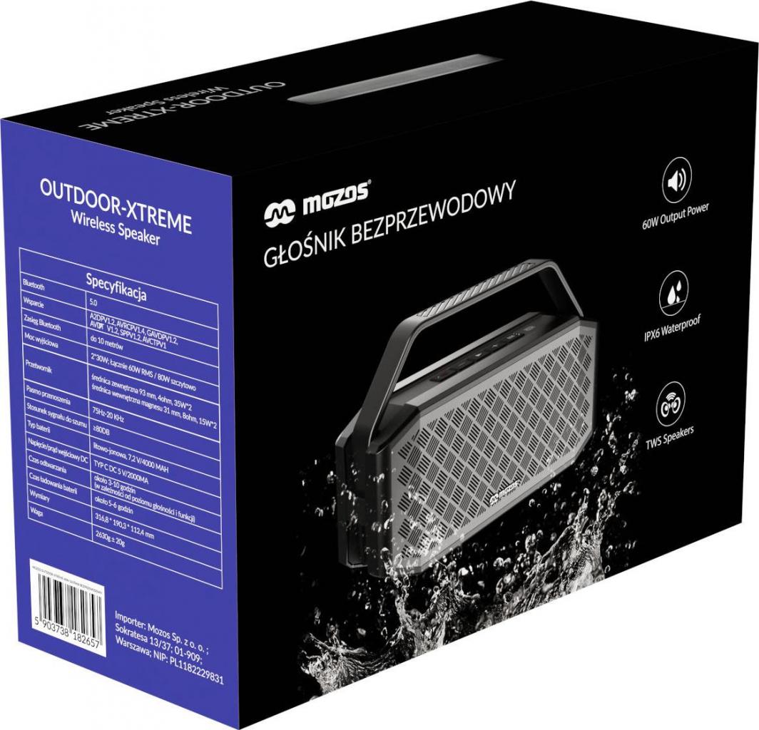 Altoparlant Mozos Outdoor-Xtreme, i zi