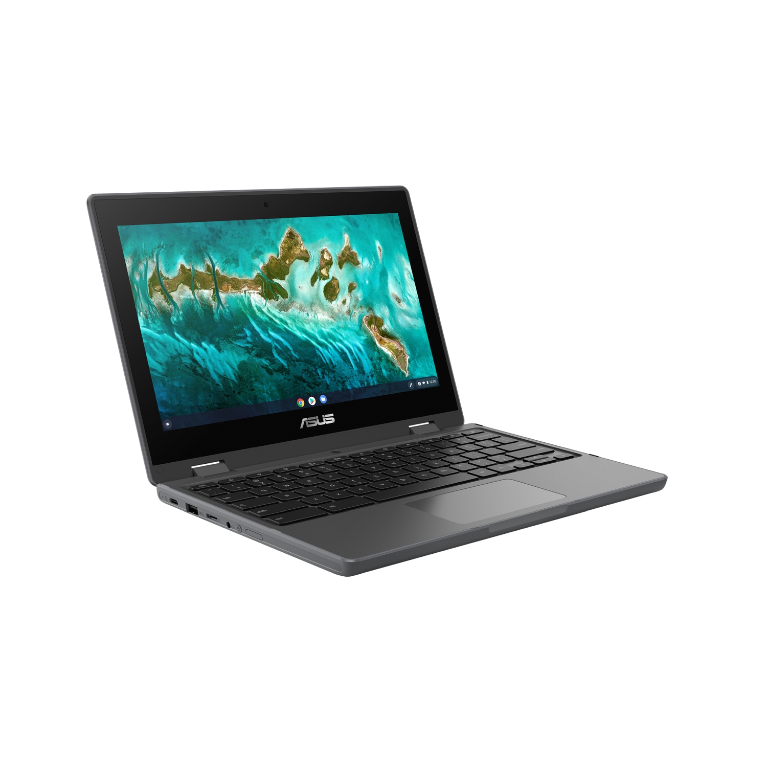 Laptop ASUS Chromebook CR11 Flip CR1100FKA N4500, 11,6", 1366x768, 4GB, 64GB, UHD, i hirtë
