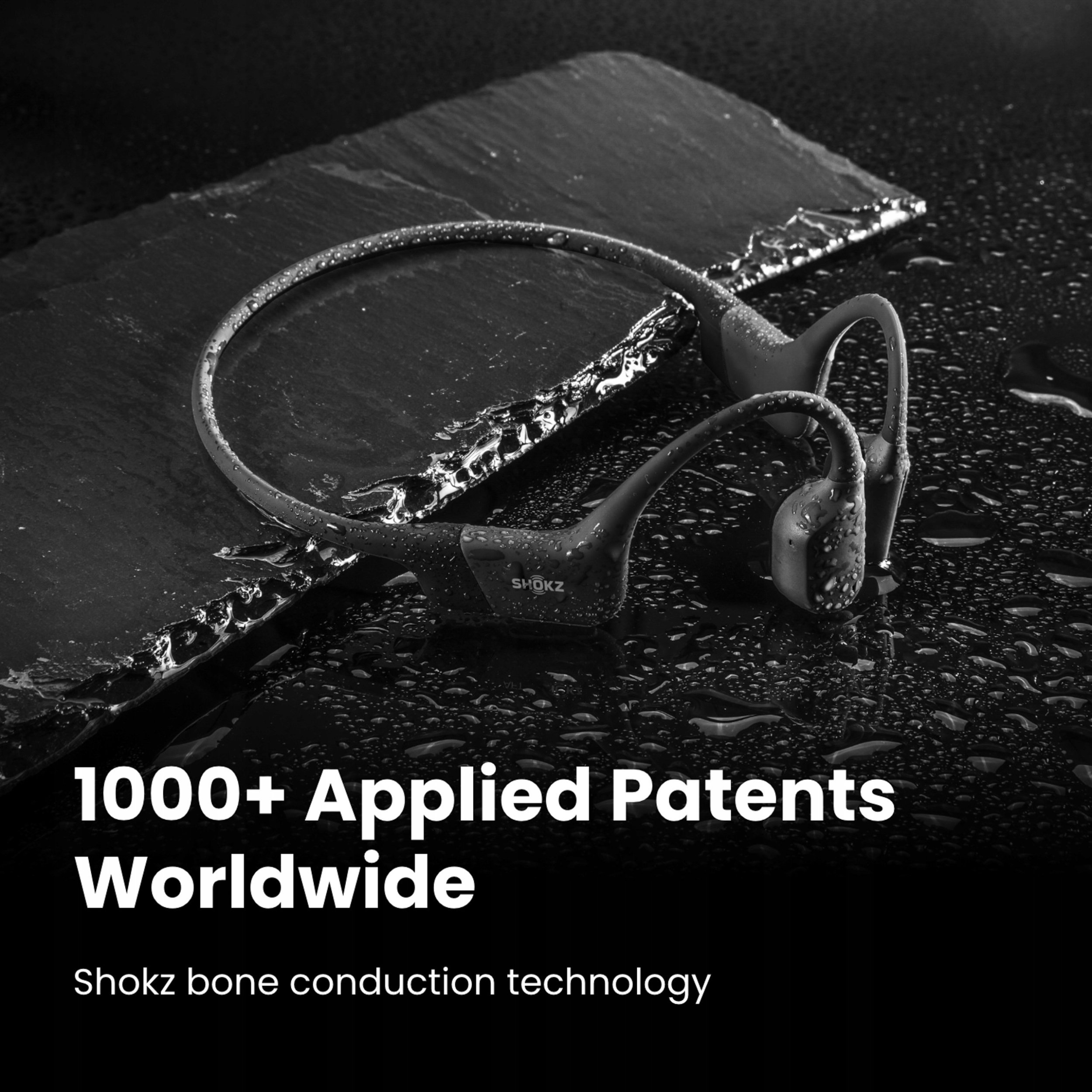 Kufje sportive me qafore Shokz OpenRun Mini, pa tela, Bluetooth, të zeza