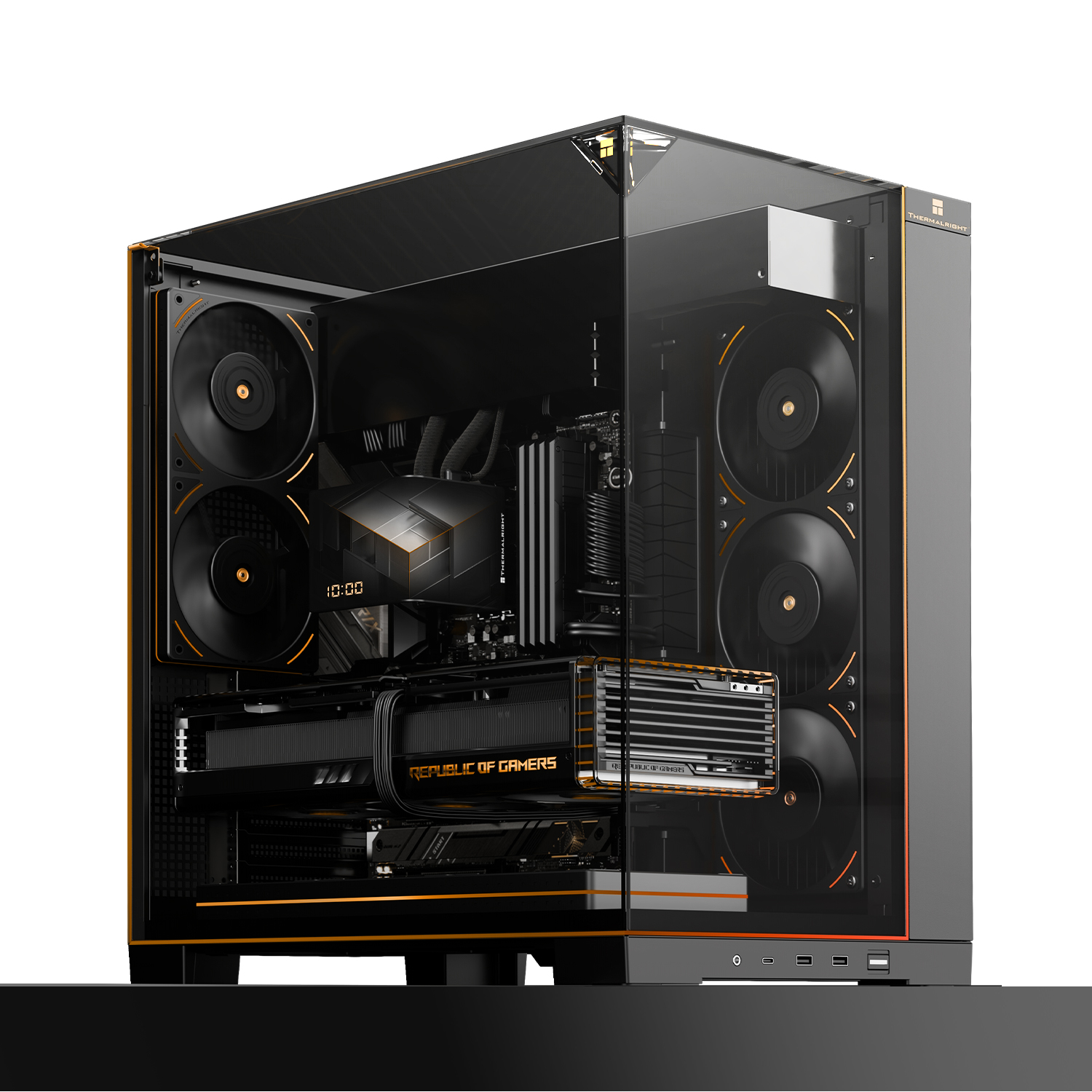 Kasë Thermalright A70 Argb FanUB, e zezë