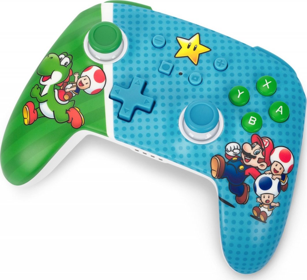 Kontroller PowerA Enhanced Super Star Friends, wireless, shumëngjyrësh