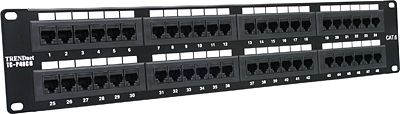 Patch panel TRENDnet TC-P48C6, Cat 6, 48 porta, 19"