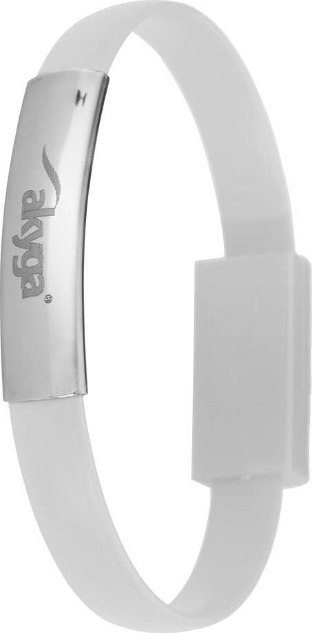 Kabllo adapter Akyga Bracelet, USB C në USB A, 23cm, e zezë