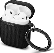 Kuti mbrojtëse Spigen Urban Fit për AirPods 1st/2nd Gen, me kllapë, e zezë