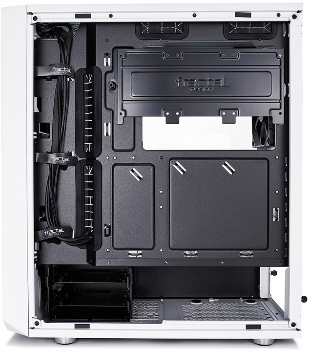 Кутија за компјутерски Fractal Design Meshify C, со стакло, бело