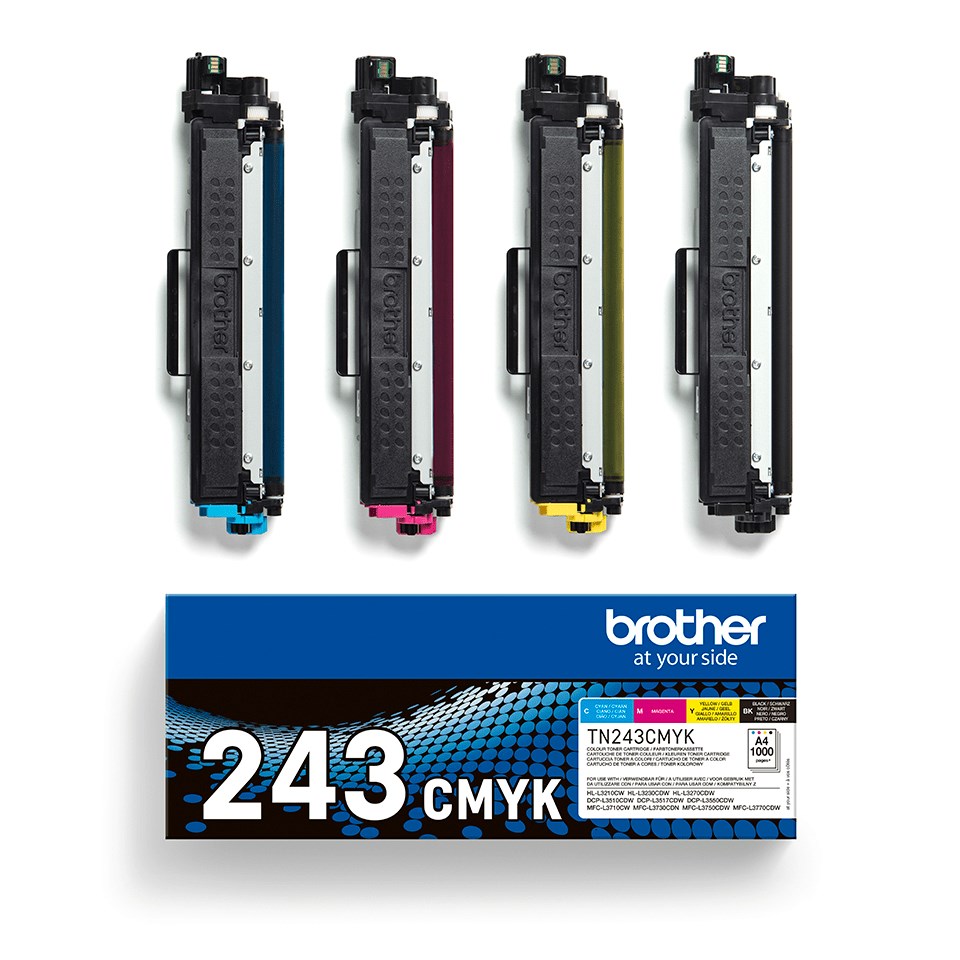Set toner Brother TN243CMYK, origjinal, kapacitet standard, shumëngjyrësh
