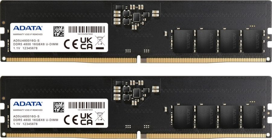 Memorie ADATA DDR5, 32 GB, 4800 MHz, CL40, AD5U480016G-DT