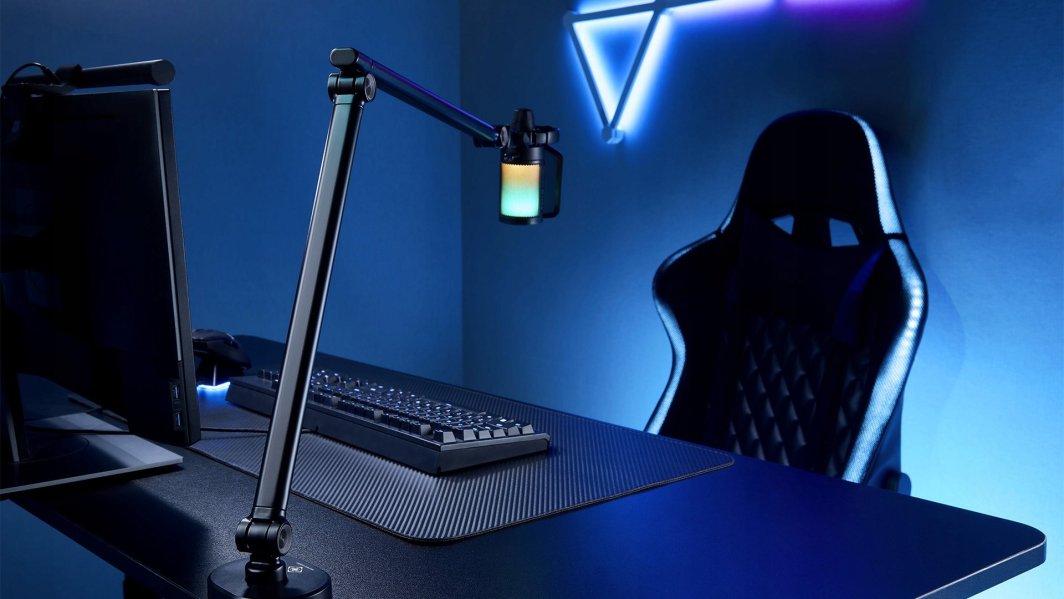 Рачка за микрофон Deltaco Gaming GAM-172, за стриминг, универзална, црна