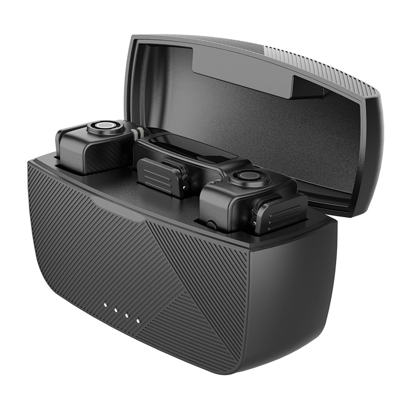 Mikrofon wireless FIFINE M9, sistem dual, me kuti karikimi, i zi
