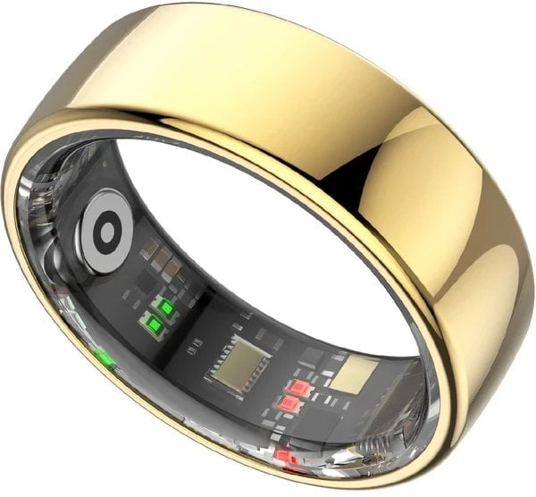 Unazë inteligjente Powerton Smart Ring Pro WPSR08 Z13, matje stresi dhe tensioni, monitorim gjumi, madhësia 13, e artë
