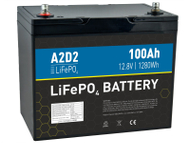 Акумулатор Avacom A2D2 LiFePO4, 12.8V, 100Ah, со приклучоци M8