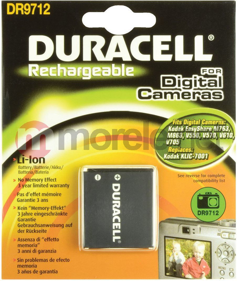 Bateri Alternative Duracell për Kodak KLIC-7001