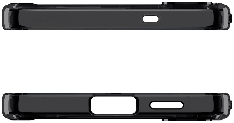 Mbulesë telefoni Spigen Ultra Hybrid MagFit për Galaxy S25 FE, transparente, mbrojtje ushtarake, ngjyrë Frost Black