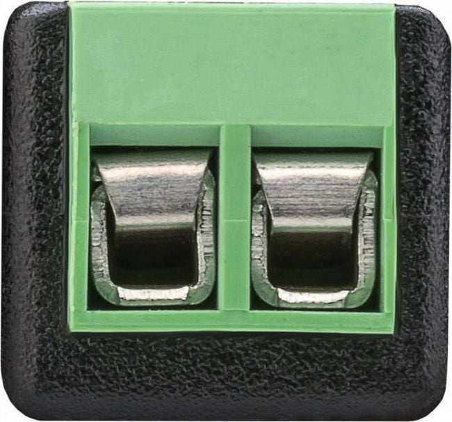 Adapter audio Wentronic Goobay 76740, RCA mashkull në bllok terminal 2-pin, set 10 copë, i zi