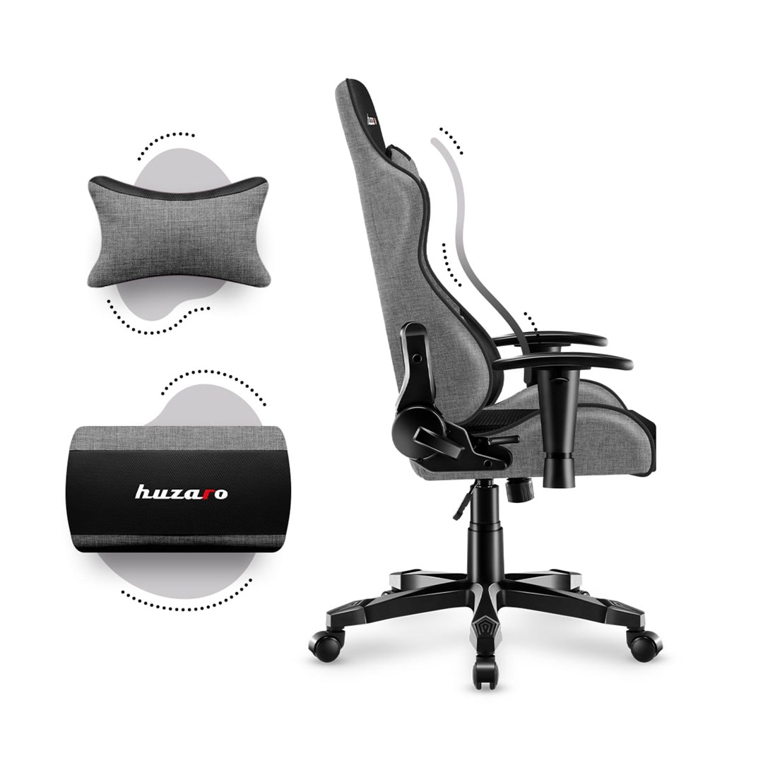 Karrige lojërash për fëmijë Huzaro Ranger 6.0, 100-160 cm, 130 kg, e hirtë 4