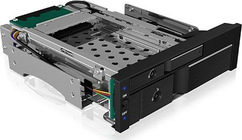 Bay disqesh Icy Box IB-173SSK, 2.5"/3.5" SATA SAS, 5.25", i zi