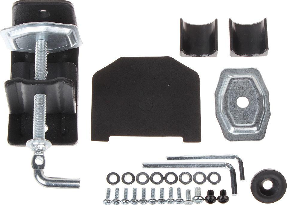 Mbajtëse tavoline për monitorë Red Eagle AX-PIXEL-TWIN, për 2 monitorë 13"–27", e zezë