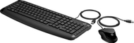 Set tastierë dhe maus HP 200 9DF28AA, me kabllo, USB, i zi