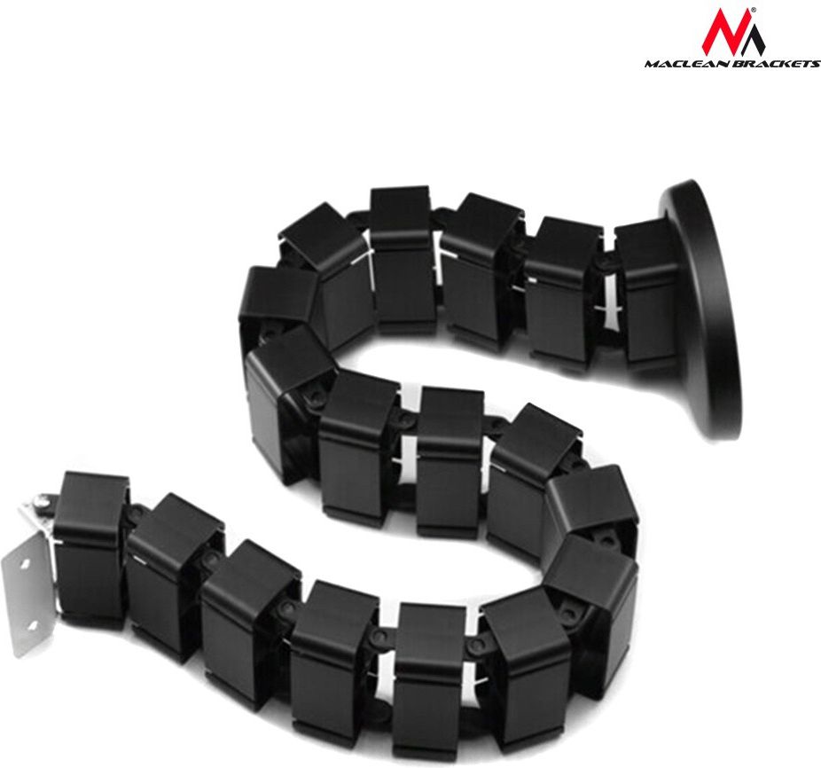 Organizues kabllosh Maclean MC-727B, mbështjellës kabllosh, 1 copë, i zi