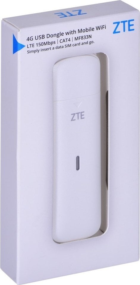 Modem USB ZTE MF833N, 4G, i bardhë