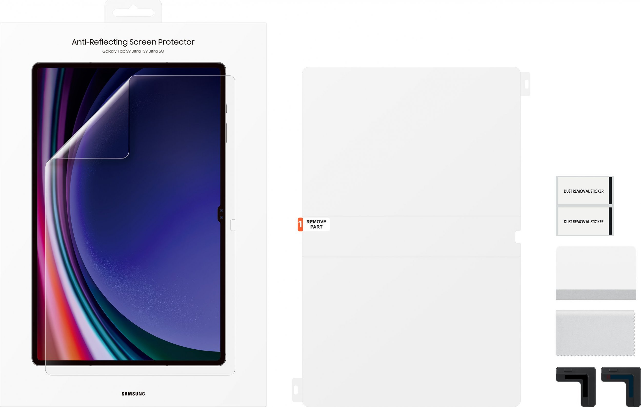 Folie mbrojtëse ekrani Samsung për Galaxy Tab S9 Ultra, 14.6", anti reflektuese, transparente