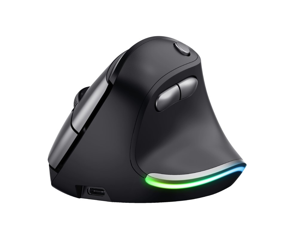 Maus Trust Bayo Wireless Rechargeable, RF Wireless, ergonomik, i zi