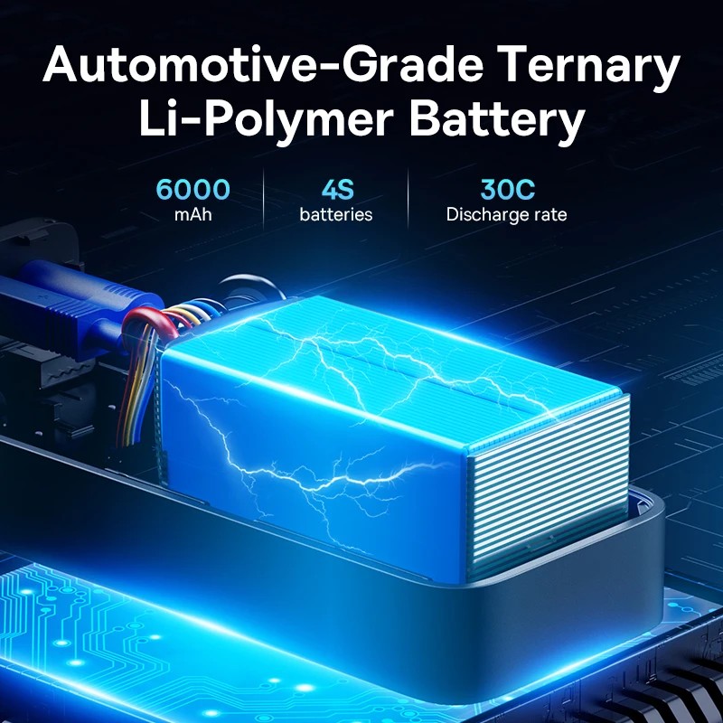 Startues baterie për veturë Baseus 600A, power bank 6000mAh, për motorë benzine, i zi