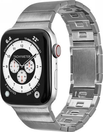 Rrip ore LAUT Link 2.0 për Apple Watch 42 44 45 49 mm, çelik inox, magnetik, ngjyrë çeliku