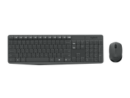 Set tastierë dhe maus Logitech MK235, wireless, i zi