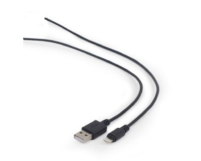 Kabllo Gembird, USB A / Micro-USB B / Lightning, 1 m, e zezë