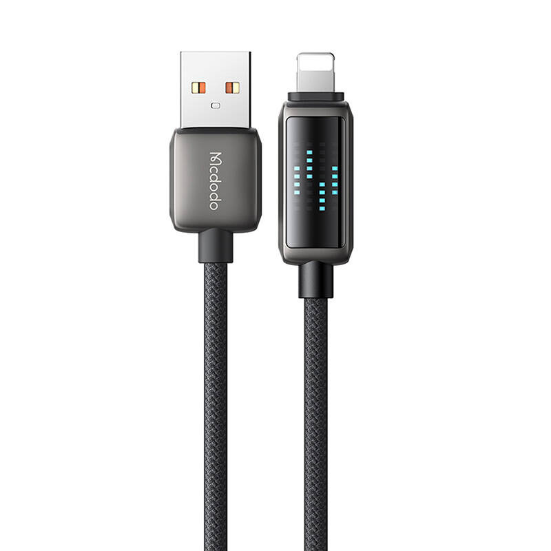 Kabllo karikimi Mcdodo CA-5250, USB-A në Lightning, 1.2m, 36W, i zi
