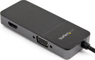 Adapter video StarTech USB 3.0 në HDMI dhe VGA, 4K, dy monitorë, i zi