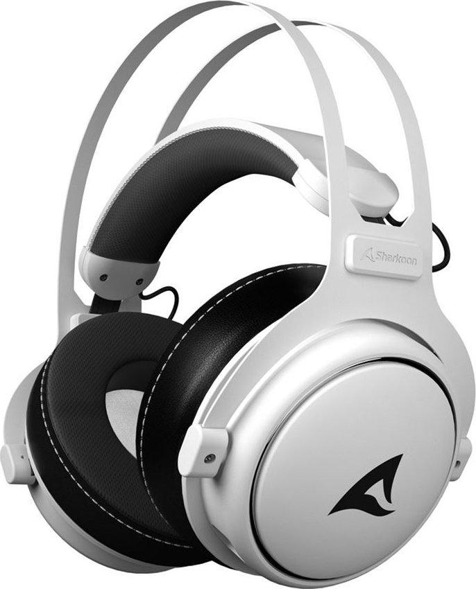Kufje gaming Sharkoon Skiller SGH50, Hi-Res, me mikrofon të shkëputshëm, të bardha