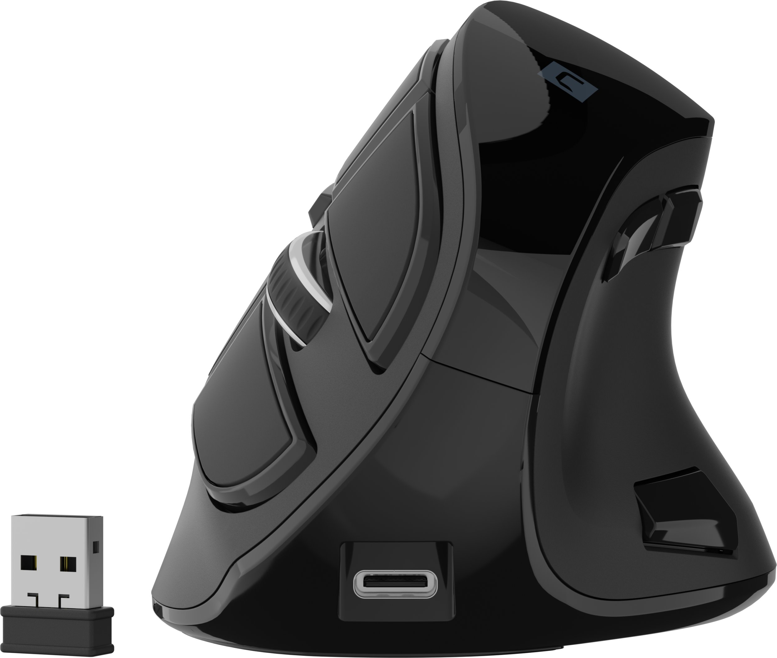 Mouse vertikal Natec Euphonie Pro, pa kabllo, 4000 DPI, i zi