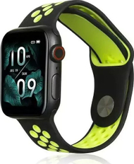 Rrip smartwatch Beline Sport Silicone për Apple Watch 42/44/45/49mm, silikon, i zi jeshile