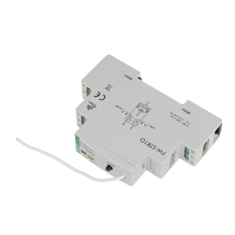 Kontrollor roletash F&amp;F Blind Controller Radio DIN, 85-265V AC/DC, montim në shinë DIN, i bardhë