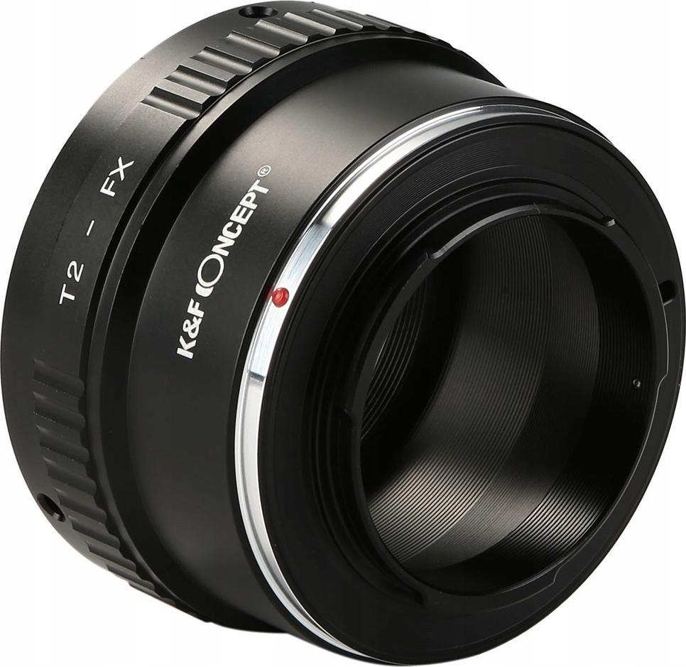 Adapter lente K&amp;F Concept KF06.107, T2 në Fujifilm X, bronz dhe alumin, i zi