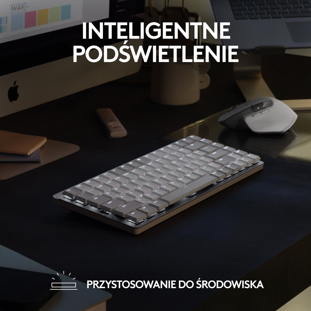Tatierë Logitech MX Mechanical Mini për Mac, gri 