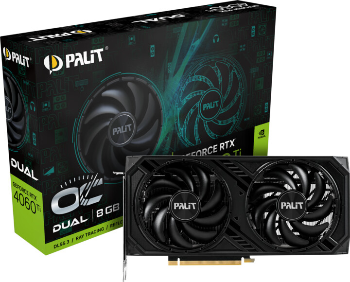 Kartelë grafike Palit GeForce RTX 4060 Ti Dual OC 8GB GDDR6