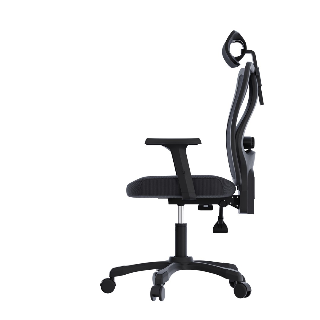 Karrige zyre Activejet T5, ergonomike, me mbështetëse rrjete, e zezë