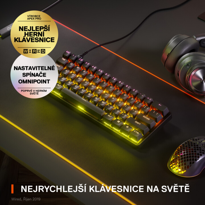 Tastierë SteelSeries Apex Pro Mini, OmniPoint 2.0, US