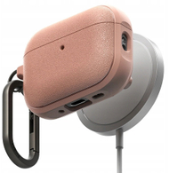 Mbështjellës Ringke Onyx Magnetic MagSafe për Apple AirPods Pro 3, TPU, me karabinë, ngjyrë korale