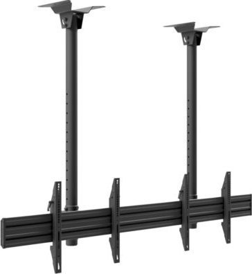 Mbajtëse tavani për dy ekrane Edbak MBV2155-L, 50-57", deri 140kg, e zezë