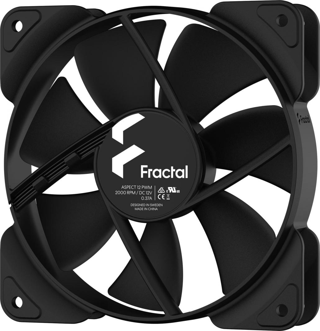 Ftohës Fractal Design Aspect 12 PWM, 120 mm, i zi