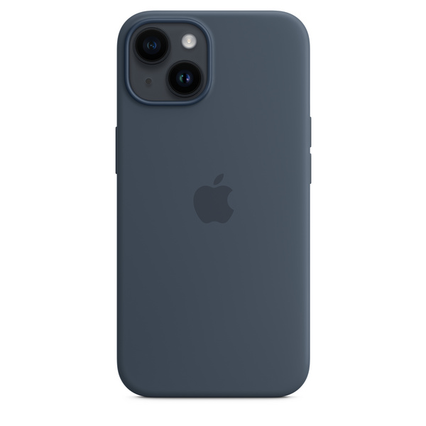 Apple iPhone 14 Silicone Case me MagSafe, Storm Blue