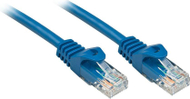 Kabllo patchcord Lindy Cat.6, U/UTP, 3m, e kaltër