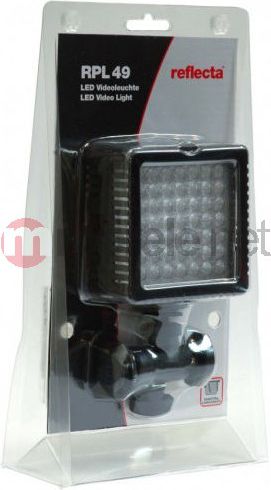 Dritë video Reflecta RPL 49, kompakte, ndriçim i qëndrueshëm, e zezë