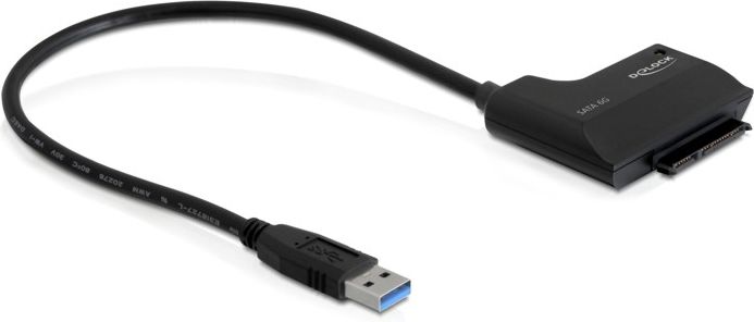 Përshtatës USB Delock, për SATA 6 Gb/s, i zi